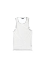 AICI WHITE RIBBED SINGLET